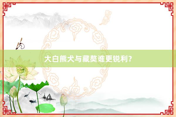 大白熊犬与藏獒谁更锐利？